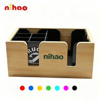NIHAO Distributeur de mouchoirs en plastique personnalisé pour la décoration de tables de café, restaurant, bar et la publicité de marque