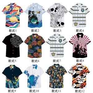 Camicia Hawaiana Estiva a Maniche Corte con Stampa Sublimatica OEM, Camicie e Pantaloncini Personalizzati con Stampa Digitale per <span class=keywords><strong>Uomo</strong></span> - Product Image 6