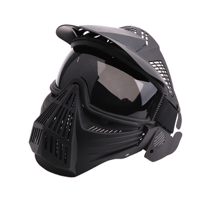 Casco con Máscara Facial Completa Personalizada, Gafas Antiviento y Antivaho, Malla Transpirable a Prueba de Viento, Máscara Protectora de Paintball, Ajuste Ajustable para - Product Image 1