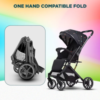 Vente en gros d'usine, poussette bébé de luxe en coton de haute qualité, légère, pliable, réversible, en acier inoxydable