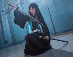Parrucca <span class=keywords><strong>Cosplay</strong></span> Anime Ainizi Serie Demon Slayer Kimetsu No <span class=keywords><strong>Yaiba</strong></span>, Ruolo di Tokitou Muichirou, Parrucche <span class=keywords><strong>Cosplay</strong></span> per Ragazzi - Product Image 2