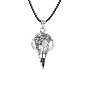 ZRM Collar con Colgante de Calavera de Ave Religiosa <span class=keywords><strong>Bellatrix</strong></span> Sculney de Aleación de Zinc con Cadena de Cuerda Vintage, Superventas - Product Image 6