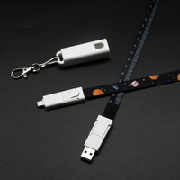 Câble de charge rapide 6-en-1 avec cordon plat de 90 cm, câble de données USB avec logo personnalisé – Vente en gros directe usine