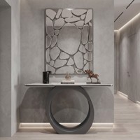 Console étroite avec rangement, table d'entrée, table de canapé, tiroir, pour petit espace, salon