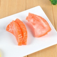 1:12 maison de poupée PVC simulation saumon sashimi sushi simulation créative nourriture modèle décoration