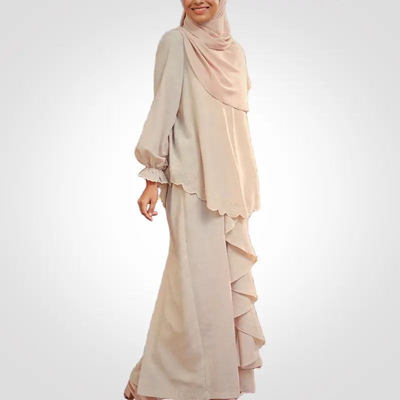 SIPO Eid, лидер продаж, Малайзия, мусульманская вышивка, драпировка, однотонные женские платья, современные, Baju Kurung