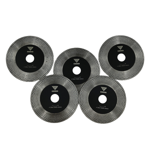 Oem không phát ra tia lửa 5 "125mm thiêu kết <span class=keywords><strong>25mm</strong></span> Kim Cương phân khúc đôi kích thước thông tư lưỡi cưa cắt mài đĩa cho gạch đá cẩm thạch - Product Image 3