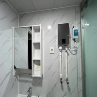 Casa Contenedor Expandible de Acero con Muro Cortina de Vidrio, Plegable, Antinieve, Diseño Moderno, para Uso en Oficinas Exteriores, Centros Comerciales
