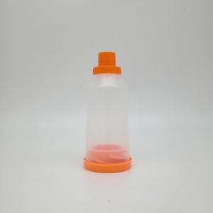 FFOG S10201 <span class=keywords><strong>Masque</strong></span> pour enfant <span class=keywords><strong>avec</strong></span> <span class=keywords><strong>chambre</strong></span> de dosage à valve, jetable, en silicone antistatique, orange, certifié CE - Product Image 4