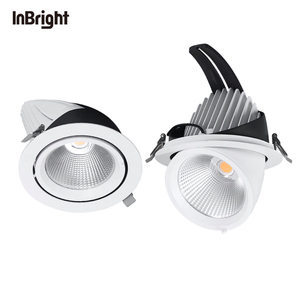 Lavapavetri a LED regolabile con incasso faretto Hotel 15W 30W 40W 50W COB faretto antiriflesso - Product Image 2