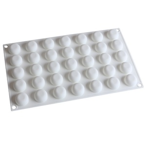 Molde para Galletas de Chocolate Caseras Tangchu, Mini Molde para Pastel de Mousse, Fondant, Herramienta para Hornear en Forma de Semicírculo - Product Image 6