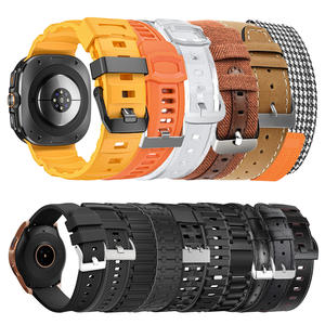 Correa de reloj de acero inoxidable integrada Correa de reloj de sublimación de <span class=keywords><strong>20mm</strong></span> con adaptadores para Samsung S24 Ultra Galaxy 7 - Product Image 1