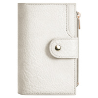 Portefeuille court en similicuir pour femme, blocage RFID, fermeture boutonnée, pochette à monnaie mignonne, en nylon, prix entrepôt