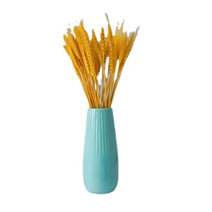 Decoraciones de Espigas de Trigo Populares para el Hogar, Florero de Cerámica, Estilo Moderno Minimalista, Decoración para Sala de Estar, Flores Secas Doradas - Product Image 5