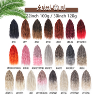 Cheveux Julianna 22 pouces 100g Ariel Curls Cheveux synthétiques pour tresses Ariel Curl