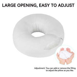 Oreiller lavable en machine avec trou pour les oreilles, oreiller donut pour piercing, réduction <span class=keywords><strong>de</strong></span> la pression pour les dormeurs latéraux - Product Image 4