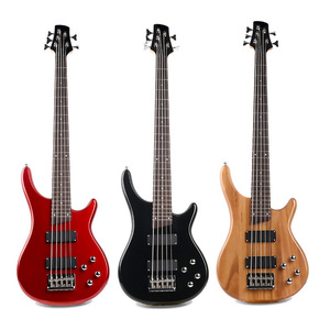 Nhà Máy Bán Buôn 43 Inch 5-<span class=keywords><strong>String</strong></span> Điện <span class=keywords><strong>Bass</strong></span> Guitar-Rắn Maple Cổ Kết Nối Cơ Thể Chrome Phần Cứng - Product Image 1