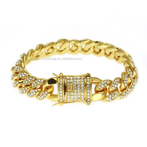 Hip Hop Explosive Diamond-encrusted Men's <b>Bracelet</b> - Product Image 1