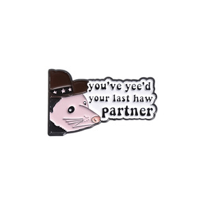Has matado a tu pareja delicado broche de insignia de Metal texto en inglés serigrafía ropa accesorio Collar Pin estilo Anime - Product Image 5