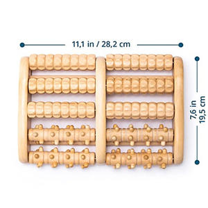 Rodillo de Madera para Masaje de Pies, Diseño de Herramienta de Madera para Masaje de Punto T, Pedicura, Terapia de Pies, Tratamiento de Drenaje de Meridianos - Product Image 4