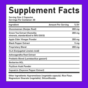 Hot Selling Weight Loss Capsules with ACV Powder Help Reduce Belly Fat and Boost Energy Weight Loss Capsules - Product Image 2
