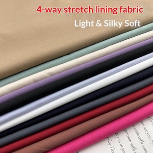 Ultra Soft 4 Way Stretch Lining Fabric For Suits Dresses Hanfu Inner Lining Cloth Vintage Costume Garment Liner <b>Material</b> - Product Image 1