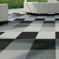 Beijing Silverstone Acoustic Black White Teppich fliesen Woven Cut Pile Square Teppich Schlafzimmer Außentür Golf Gebet PP Material