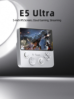E5 Ultra Android 14 Game Player Écran tactile IPS de 5 pouces 6 + 128 Go Prise en charge de la puce T620 Cloud Gaming Double Handles Multijoueur WiFi