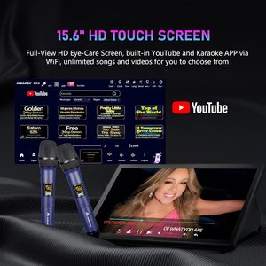 KD9MAX 1TB 4-in-1 Machine With 15.6 Inch Touch Screen Wireless Mics WiFi Support <b>External</b> <b>Speakers</b> ODM OEM KD9MAX 15.6 Inch HD C - Product Image 5