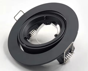 Plafonnier LED tout aluminium <span class=keywords><strong>GU10</strong></span> 3W 5W 7W 9W Kit de cadre de downlight encastré avec garniture noire blanche pour usage domestique - Product Image 1