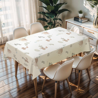 Nappe rectangulaire à motif islamique RNPT, couverture de table en PVC pour la salle à manger du Moyen-Orient