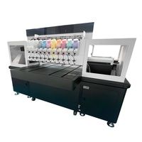 Imprimantes jet d'encre numériques directes sur textile (DTG) pour coton, encre pigmentée 2 stations pour jeans