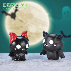 ของตกแต่งจิ๋วสไตล์วีเจ่ ลวดลายพืชอวบน้ำ โคมไฟฟักทองน่ารักแบบใหม่ ผีแวมไพร์ พวงกุญแจสำหรับวันฮาโลวีน - Product Image 3