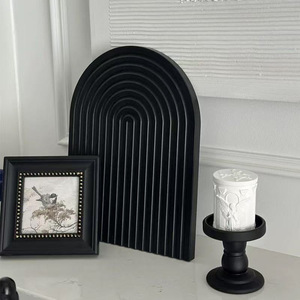Solid Wood <b>Tray</b> Irregular Shape Textured Finish Handmade Multifunction <b>Storage</b> <b>Tray</b> For Aromatherapy Tea Coffee Display - Product Image 2