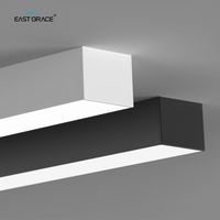 Luminaire linéaire encastré au plafond de forme rectangulaire moderne avec profilé en aluminium Éclairage par latte à LED Lampe à lumière linéaire à LED