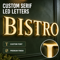 Lettres lumineuses LED personnalisées, design gratuit, étanches, 3D, luminosité intense, publicité extérieure, logo de magasin ou d'entreprise