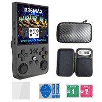 R36 Max Tragbare Retro-Spielkonsole mit 4-Zoll-IPS-Bildschirm, Open-Source mit über 30 Simulatoren für Gaming-Enthusiasten