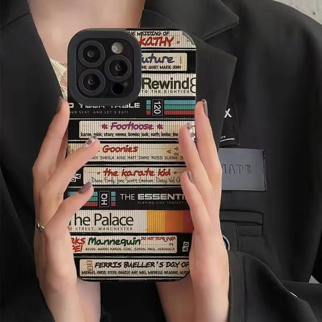 Graffiti Art Letter Label Silicone Soft Case for iPhone 13 14 12 11 Pro Max XS X XR 7 8 Plus SE 3 Camera Lens Protective