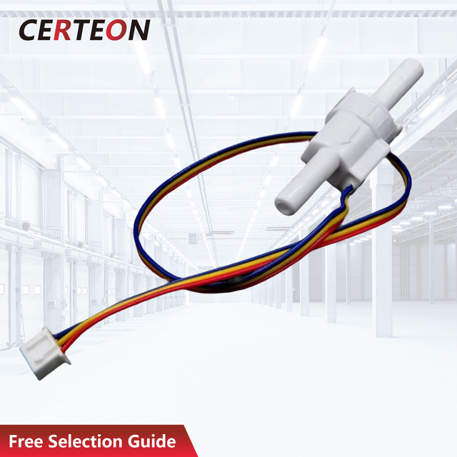 Flow Meter Pulse Output Transparent Housing RO System Coffee Machine Quick Connect Mini Plastic Barbed Hall Water Flow Sensor
