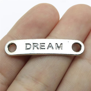 10 pièces Breloques connecteurs LOVE FAITH HOPE SISTER DREAM BEST BELIEVE JOY pour la fabrication de bijoux et de créations DIY - Product Image 5