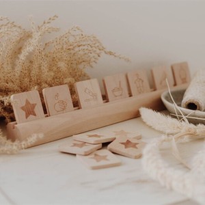 Tabla de responsabilidad de planificación de tareas diarias para niños, tabla de actividades de ritmo rutinario, horario visual con estante para niños - Product Image 1