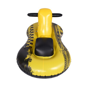 Inflatable Kids Ride On <b>Water</b> Float Yellow Motorcycle PVC Outdoor Play Float For Pool Beach <b>Fun</b> - Product Image 1
