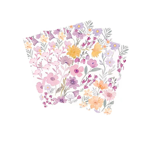 Juego de Vajilla Desechable DAMAI con Diseño de Flores Primaverales, Platos, Vasos y Servilletas de Papel para Fiestas de Cumpleaños - Product Image 5