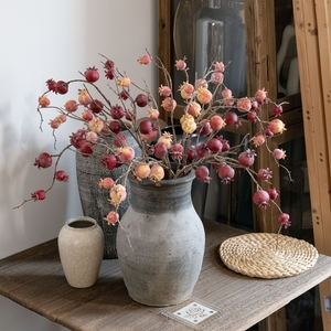 CL34003 Rama de <span class=keywords><strong>Granada</strong></span> artificial plantas verdes ramita selecciones para decoración del hogar Oficina boda tienda ventana Props - Product Image 3