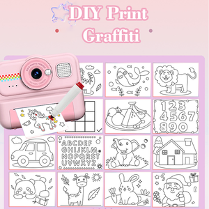 Kinder <span class=keywords><strong>Camera</strong></span> <span class=keywords><strong>Instant</strong></span> <span class=keywords><strong>Print</strong></span> 1080P Hd Dual-Lens Selfie Digitale <span class=keywords><strong>Camera</strong></span> 16x Optische Zoom 75 Groothoek 2.4Inch Ips Schermkleur - Product Image 4