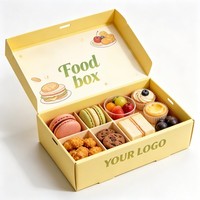 Boîte en papier pour fruits et sushis en gros, boîte à emporter pour snacks, emballage de pâtisserie résistant à l'huile, personnalisable