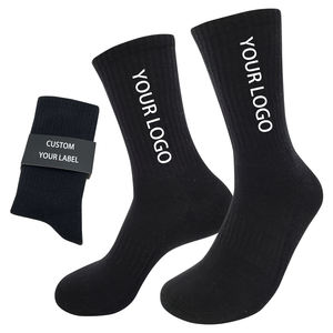 Wholesale Professional Brands Custom Crew <b>Socks</b> High Quality 100% Cotton <b>Socks</b> With Logo Design Custom <b>Socks</b> - Product Image 2