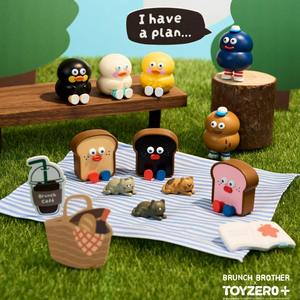 Nueva Llegada Brunch Brothers Chubby Toast Mini Blind Box Juguete de Moda Auténtico Figura Adorable Muñeco Popular Decoración - Product Image 3