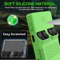 Casing Silikon Lembut R36S Anti-Slip Tahan Guncangan Ramah Kulit Pelindung untuk Konsol Game Genggam R36s