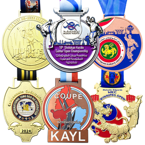 เหรียญและถ้วยรางวัลโลหะมวยไทยปรับแต่งได้ตามต้องการ - Product Image 2